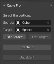 Blender Cable PRO - Default Panel